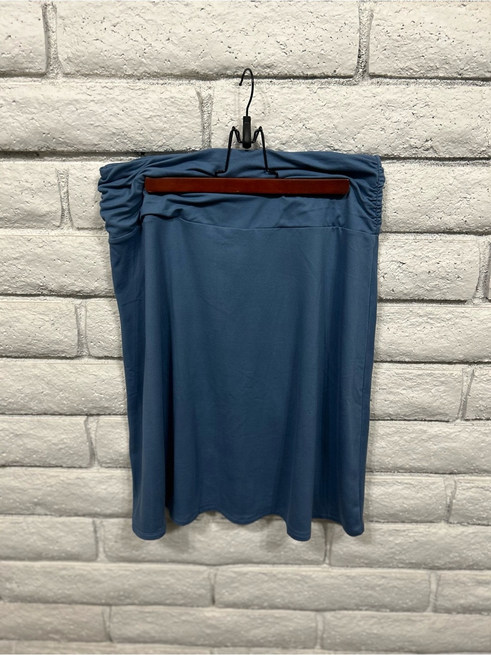 North River Outfitters Blue Knit Pull On Skirt Flowy NWT M